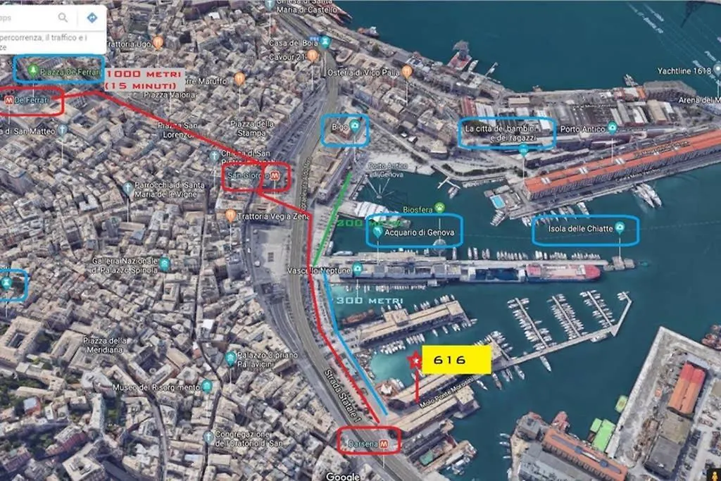616 Genova - Loft Al Porto Antico Apartment 0*, Genoa
